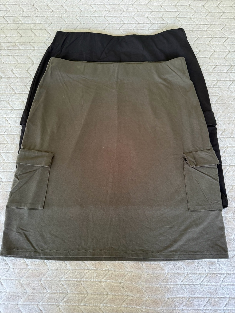 J. Jill Wearever Collection Cargo Pocket Skirt Bundle Jersey Knit Small Petite